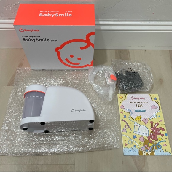 NIB BabySmile Electric Nasal Aspirator S-504 Baby Infant Nose Suction - Picture 2 of 11